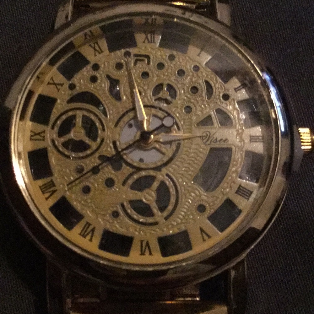 Men’s dress Watch glass back water resistance